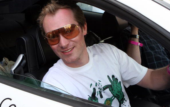 BEVERLY HILLS ? MAY 07:  Gumball founder, Maximillion Cooper as the Gumball 3000 Rally comes to an end at the Rodeo Drive finish line on May 7, 2006 in Beverly Hills, California The multi-million dollar race started out in London on April 29 and passed through Vienna, Belgrade, Phuket, Bangkok, Salt Lake City and Las Vegas, before finishing in Beverly Hills. (Photo By Chad Buchanan/Getty Images)